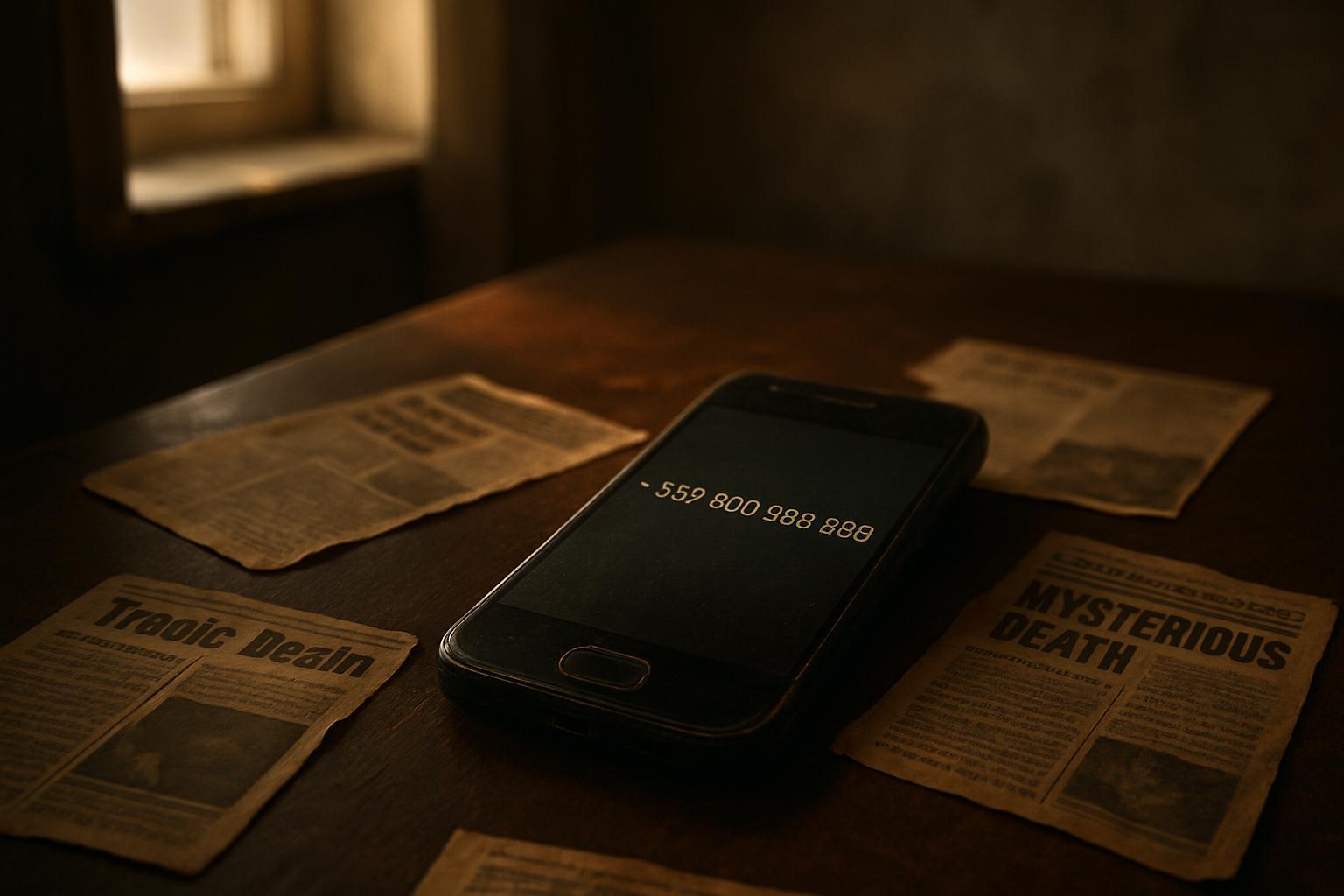Abandoned smartphone showing Bulgaria's cursed phone number +359 888 888 888